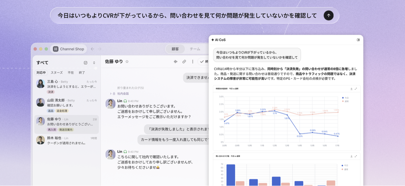 ビジネスの意思決定を支えるAI参謀 CoS